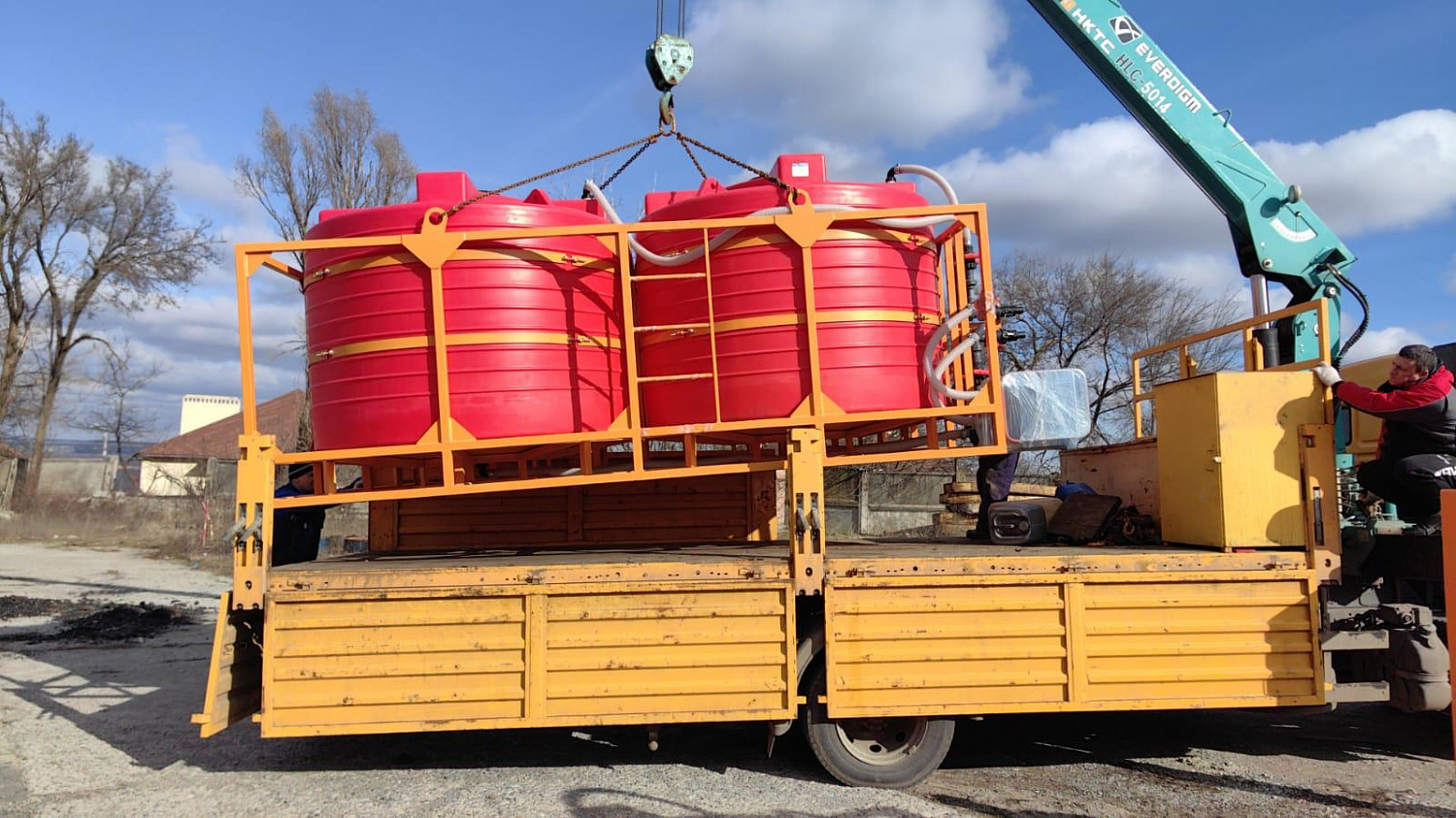 Мобильный растворный узел 3" 10000 л (2х5000 л)